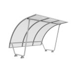 TUBO - Pensilina tubolare ad arco per bici