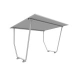 TUBO PIANO - Pensilina tubolare piana per bici