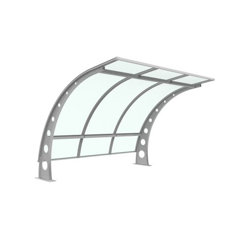 LUGANO – Pensilina per bici urbana in plexiglass