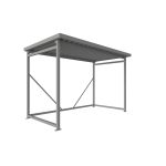 ECOBOX LUX – Pensilina con tetto piano per bici e moto